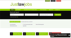 Desktop Screenshot of justlawjobs.com