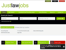 Tablet Screenshot of justlawjobs.com